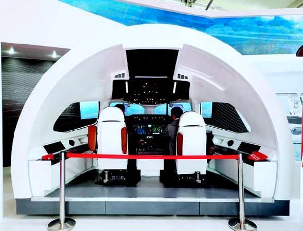 未來(lái)民機(jī)概念座艙展示